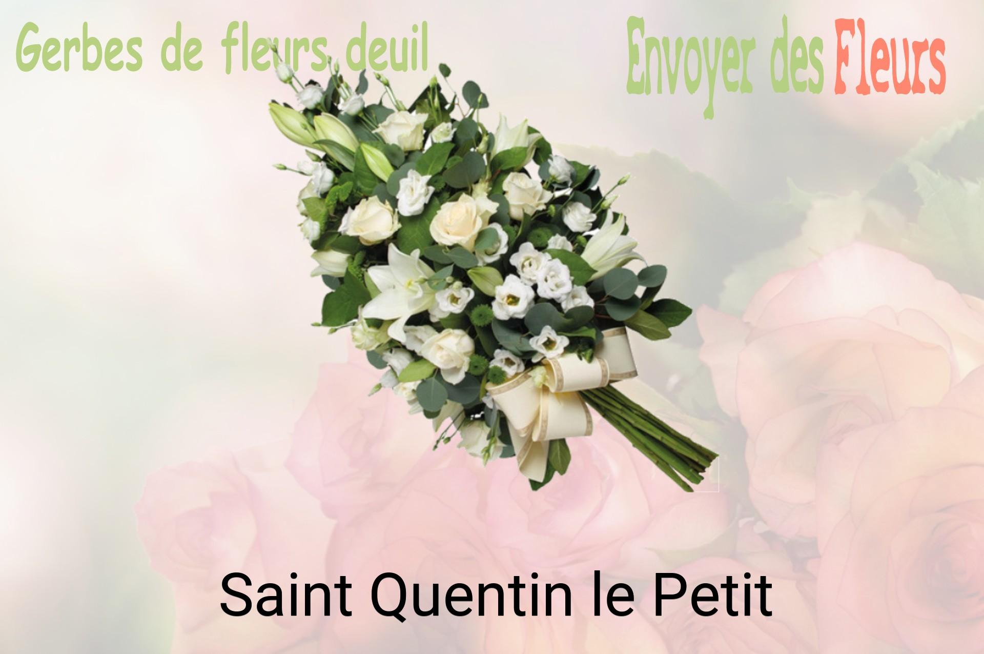Gerbe de fleurs de deuil livrée à Saint-Quentin-le-Petit